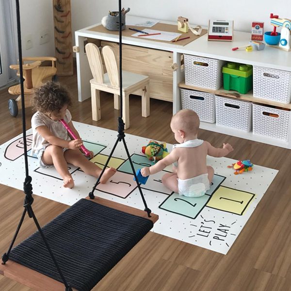 tapis chambre bébé marelle