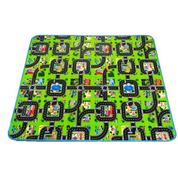 tapis de chambre bébé joli circuit