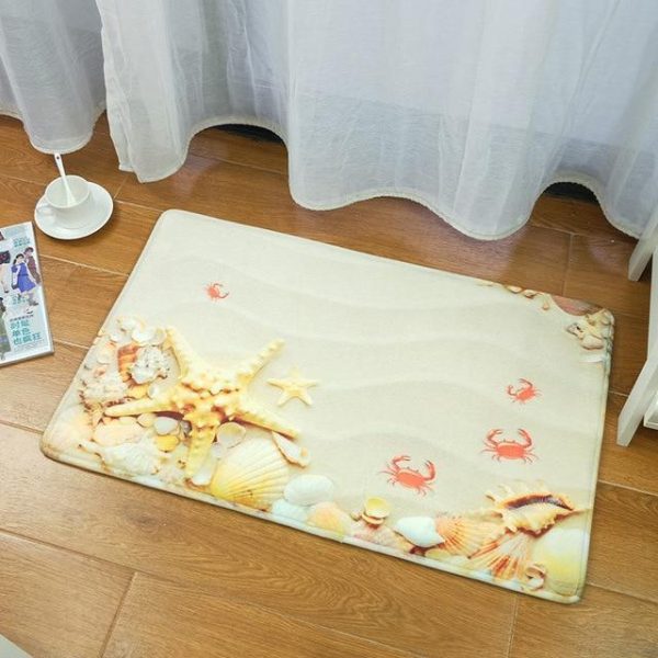 tapis salle de bain sable