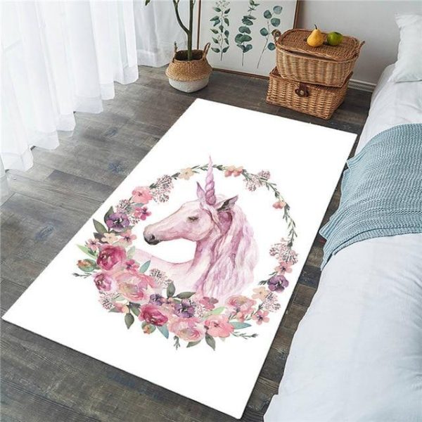 tapis chambre fille licorne