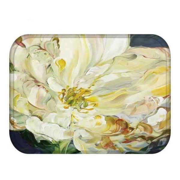 tapis d'entrée fleurs