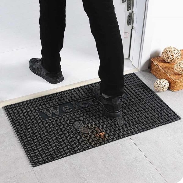 tapis d'entrée caoutchouc élégant