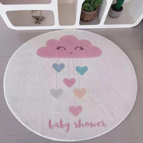 tapis chambre fille rond