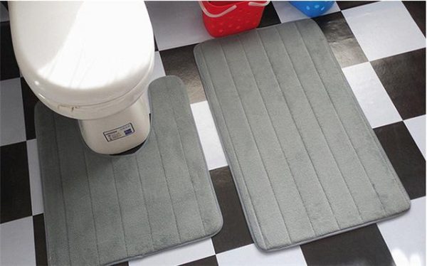 tapis de toilette couleur gris
