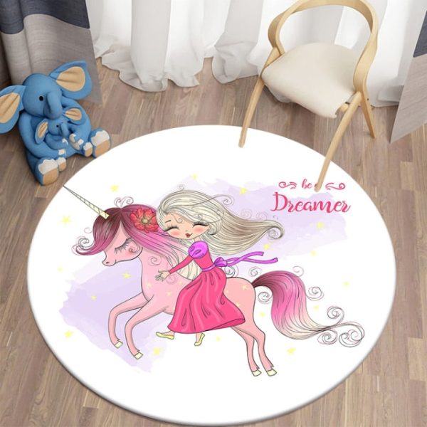 tapis chambre fille fille princesse rose