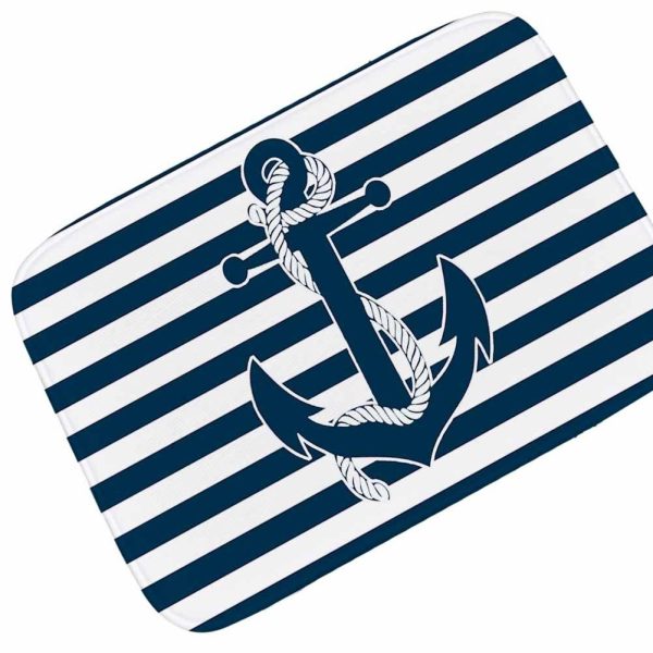 tapis d'entrée ancre marine