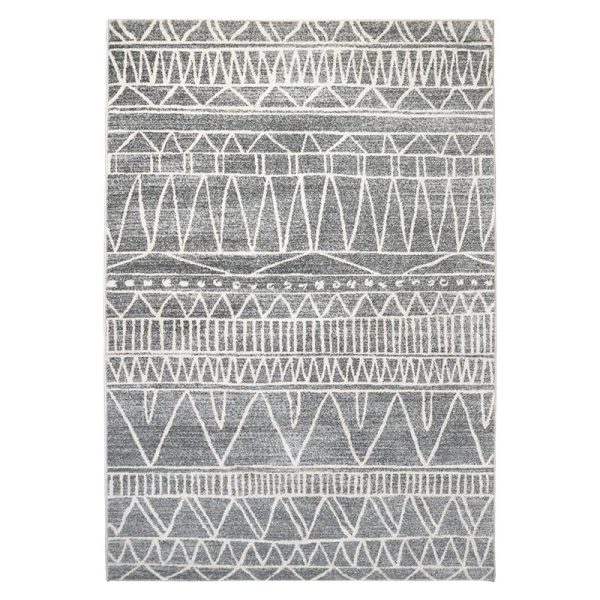 tapis ethnique gris