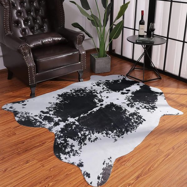 tapis peau de vache faux cuir
