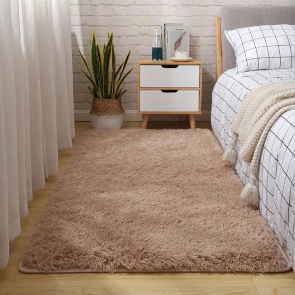 Tapis Shaggy Marron