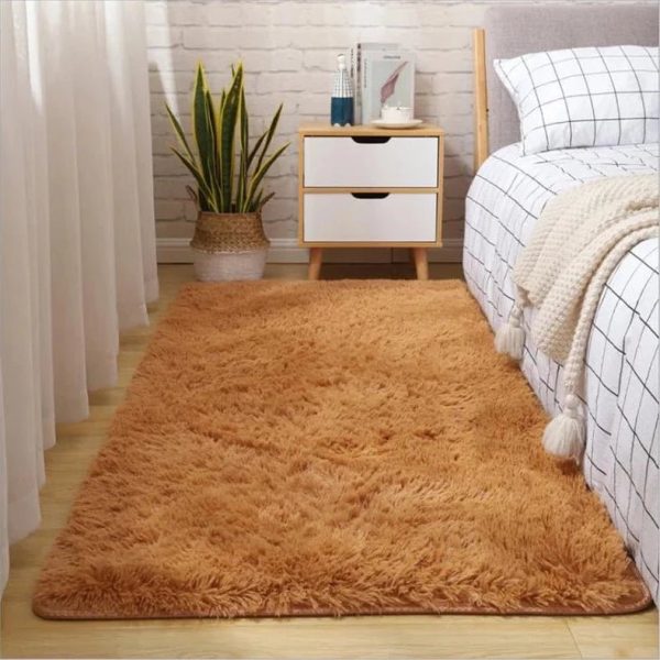 Tapis Shaggy Marron Clair